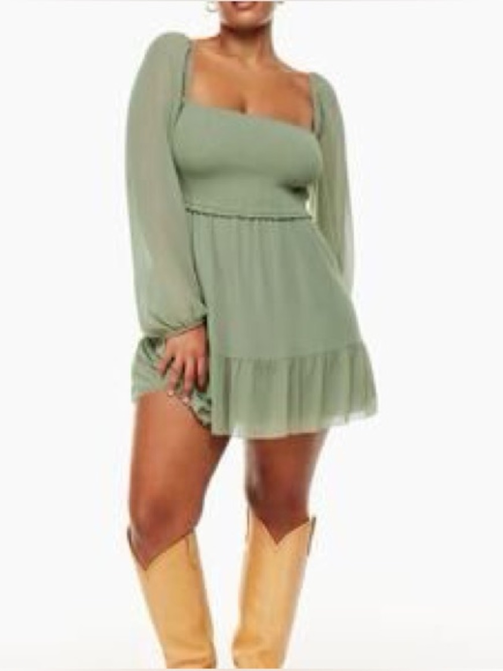 Wilfred Tempest Dress in Sage Green